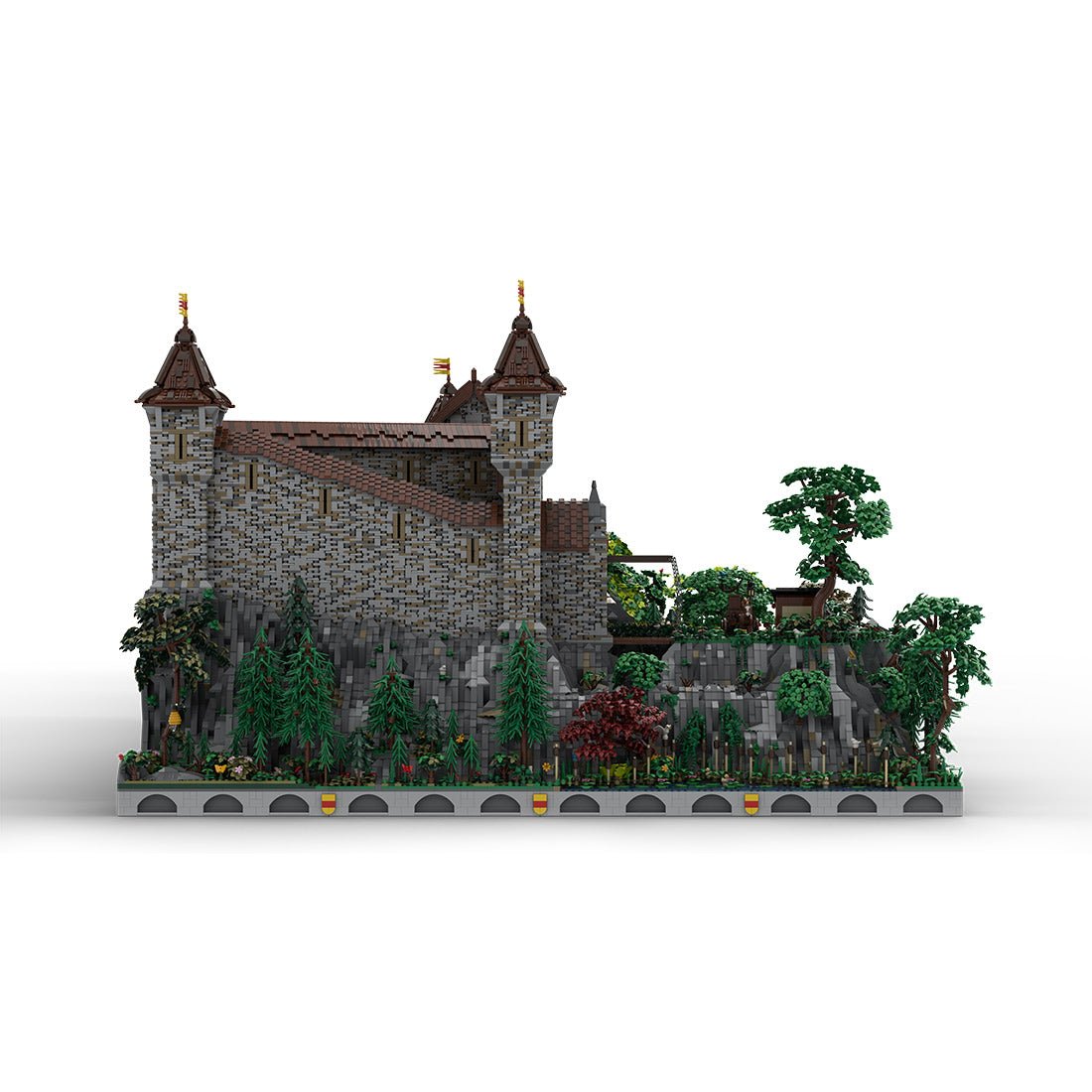MOC - 207737 Castle Hohengeroldseck Klemmbausteine(Castle Part 1 & Landscape Expansion 1) - LesDiy - Klemmbausteine