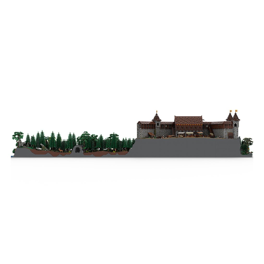 MOC - 207737 Castle Hohengeroldseck Klemmbausteine(Castle Part 1 & Landscape Expansion 1) - LesDiy - Klemmbausteine