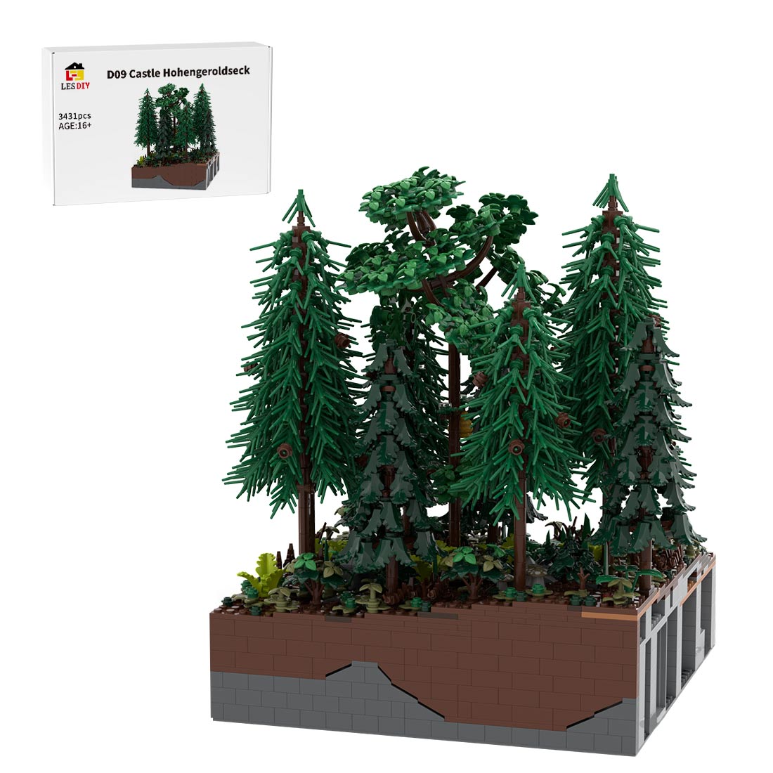 MOC - 208083 D9 Castle Hohengeroldseck Klemmbausteine - LesDiy - Klemmbausteine