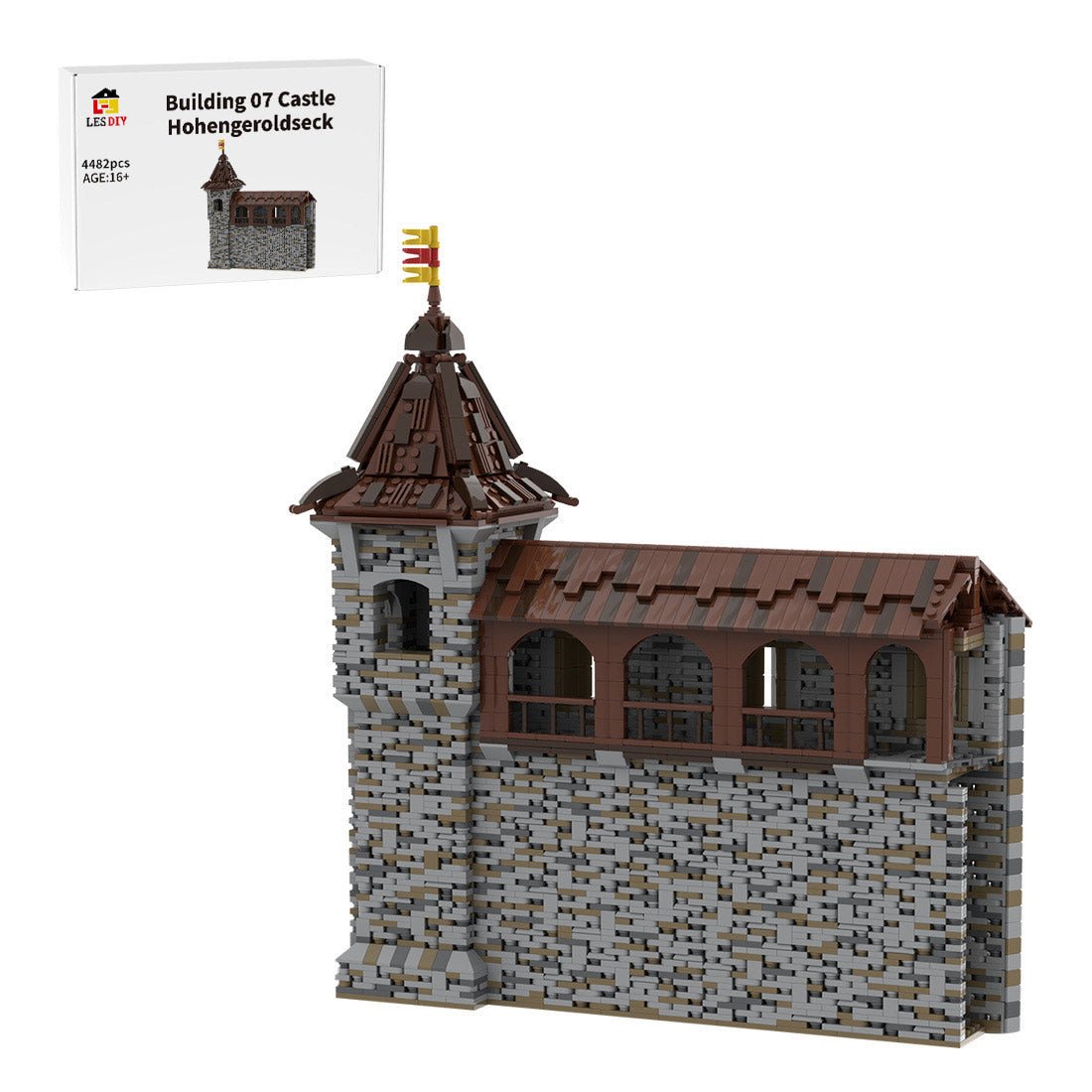 MOC - 208137 Building 07 Castle Hohengeroldseck Klemmbausteine - LesDiy - Klemmbausteine