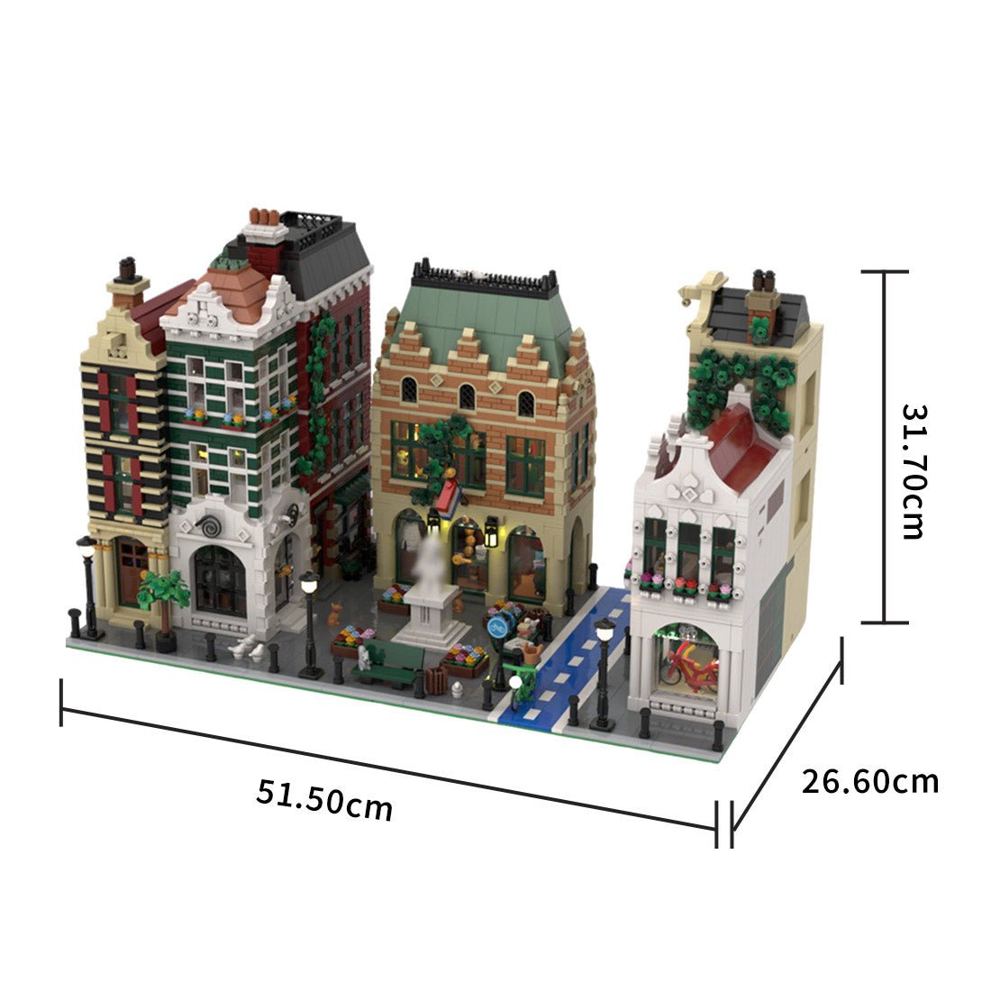 MOC - 208307 Monument Square - Dutch Quarter Klemmbausteine - LesDiy - Klemmbausteine