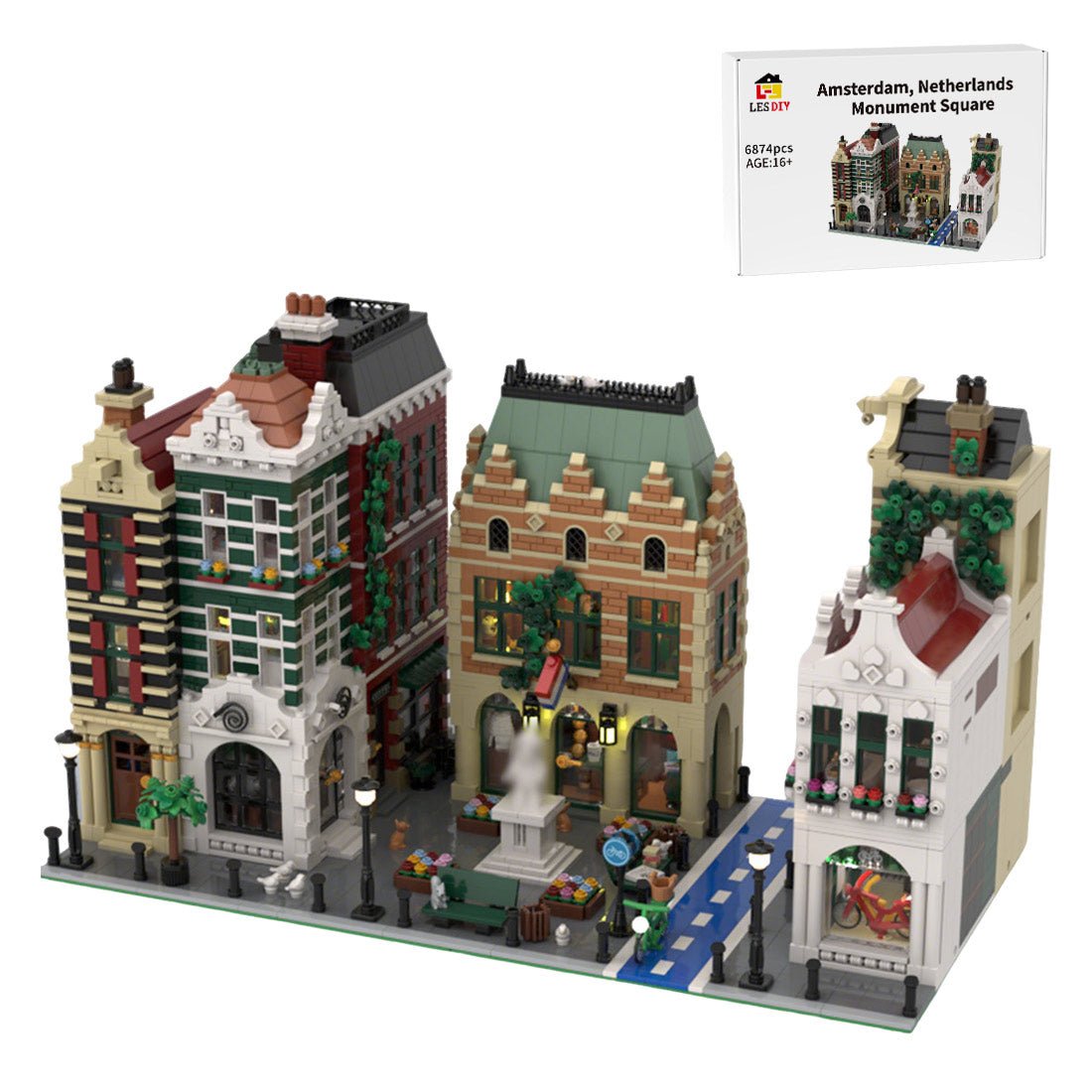 MOC - 208307 Monument Square - Dutch Quarter Klemmbausteine - LesDiy - Klemmbausteine