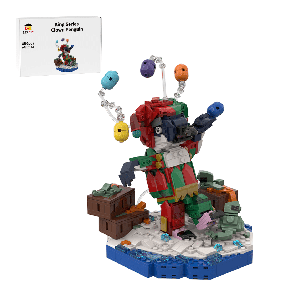 MOC - 209854 The King Penguin's Jester (King Collection part 3/3) Klemmbausteine - LesDiy - Klemmbausteine