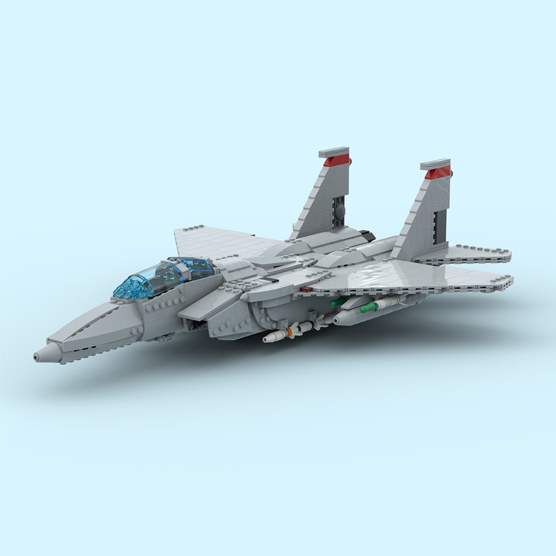 MOC - 210105 F - 15D Eagle Klemmbausteine - LesDiy - Klemmbausteine