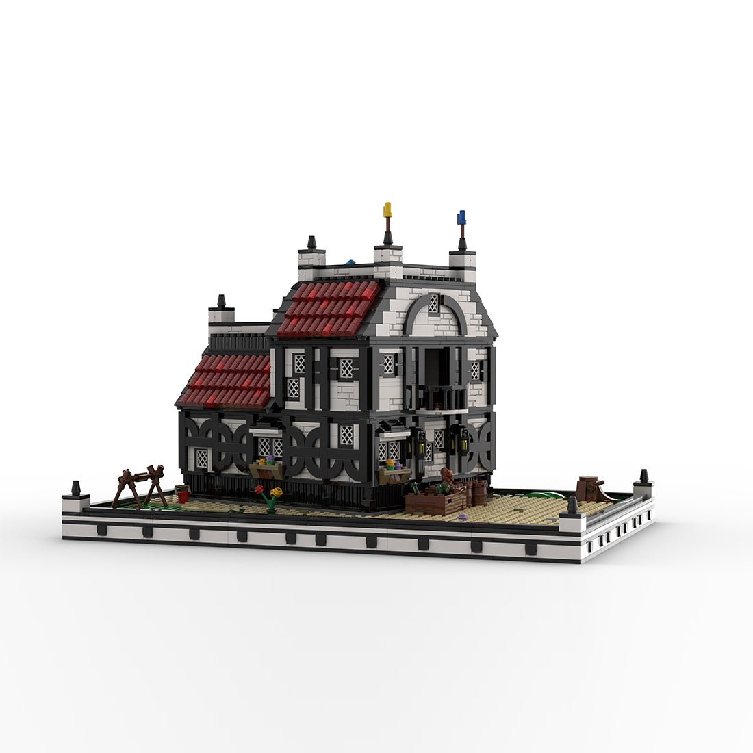 MOC - 210215 Ye Olde Tavern & Inn - Medieval Village Klemmbausteine - LesDiy - Klemmbausteine