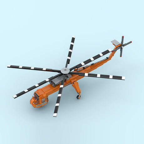 MOC - 211002 Sikorsky S - 64 Skycrane Klemmbausteine - LesDiy - Klemmbausteine