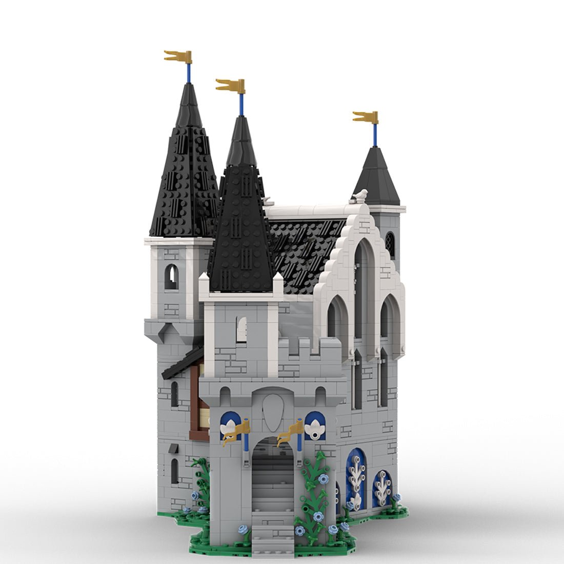 MOC - 211489 white dragons castle Klemmbausteine - LesDiy - Klemmbausteine