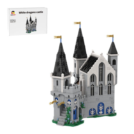 MOC - 211489 white dragons castle Klemmbausteine - LesDiy - Klemmbausteine