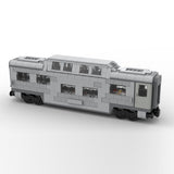 MOC-212051 Santa fe double decker canopy passanger train car Klemmbausteine-LesDiy-Klemmbausteine