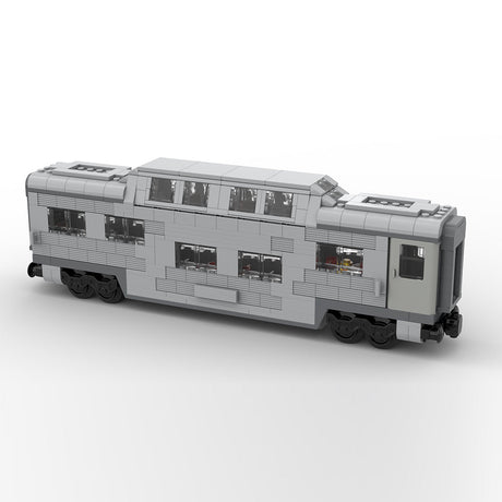 MOC-212051 Santa fe double decker canopy passanger train car Klemmbausteine-LesDiy-Klemmbausteine