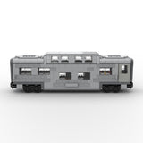 MOC-212051 Santa fe double decker canopy passanger train car Klemmbausteine-LesDiy-Klemmbausteine