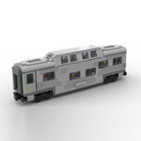 MOC-212051 Santa fe double decker canopy passanger train car Klemmbausteine-LesDiy-Klemmbausteine