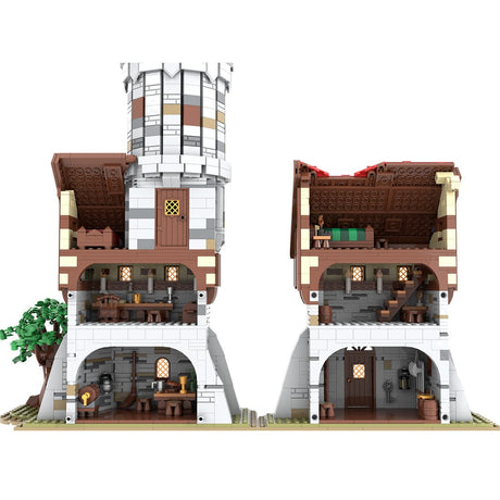 MOC-212258 Medieval Tower Klemmbausteine-LesDiy-Klemmbausteine