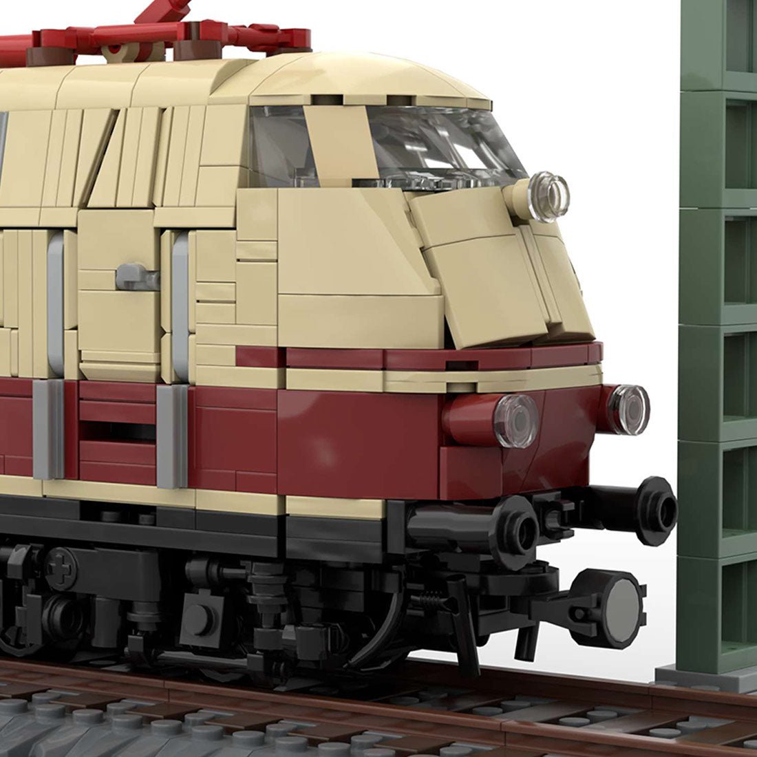 MOC - 213295 BR103 (tan/dark - red) Klemmbausteine - LesDiy - Klemmbausteine