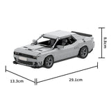 MOC - 213856 1/17 Scale Dodge Challenger Hellcat Klemmbausteine - LesDiy - Klemmbausteine