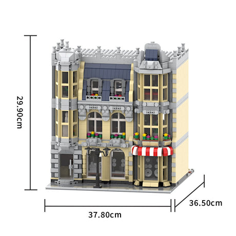 MOC - 214606 HiFi Shop & Residential House Klemmbausteine - LesDiy - Klemmbausteine