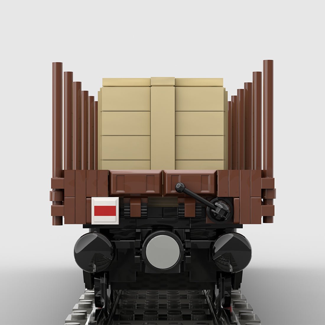 MOC-219158 Universeller Flachwagen mit Ladung Klemmbausteine-LesDiy-Klemmbausteine