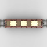 MOC-219158 Universeller Flachwagen mit Ladung Klemmbausteine-LesDiy-Klemmbausteine