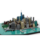 MOC - 221106 1/2000 Scale New York City Klemmbausteine - Financial District - LesDiy - Klemmbausteine