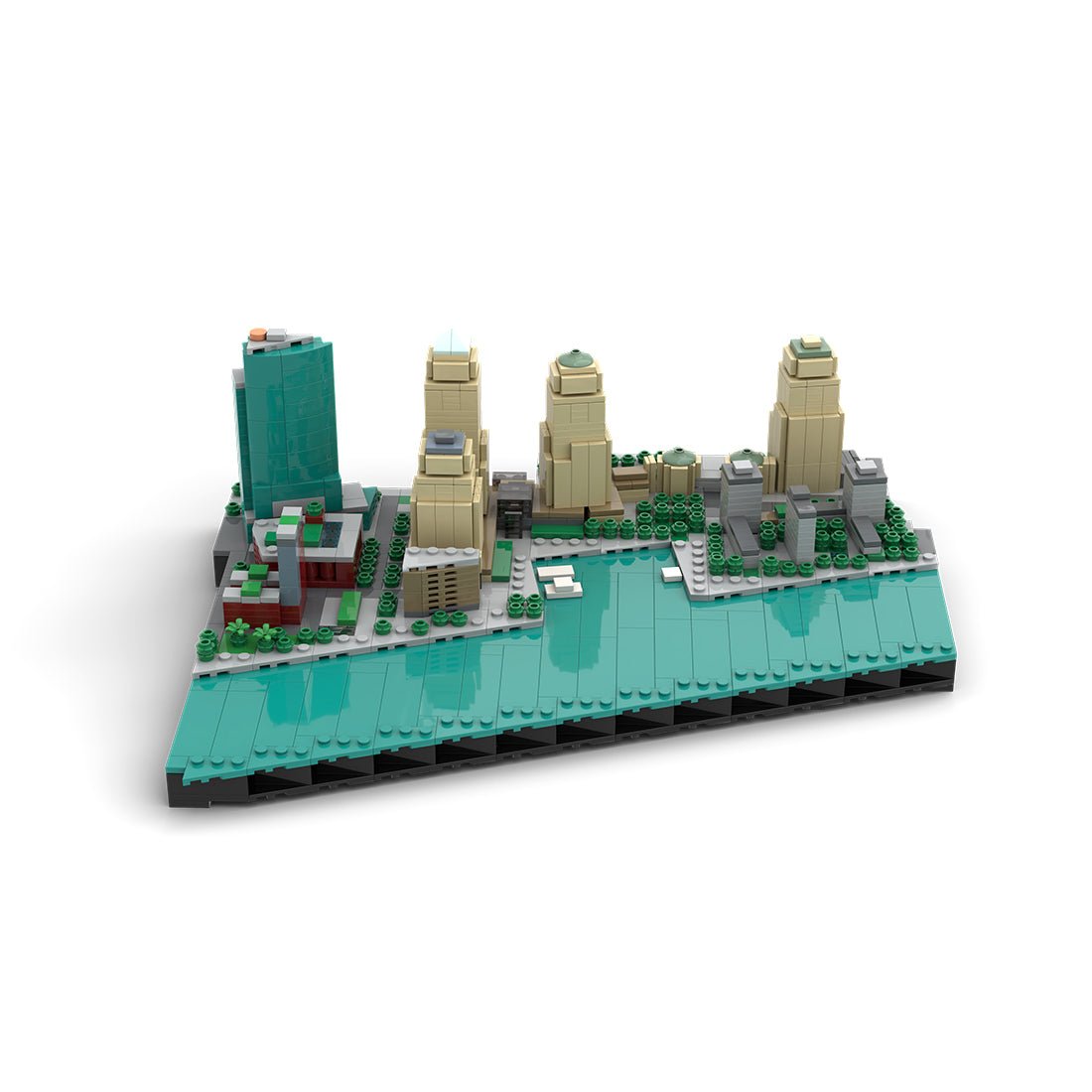 MOC - 221106 New York City Financial District - World Financial Center&Battery Park City Klemmbausteine - LesDiy - Klemmbausteine