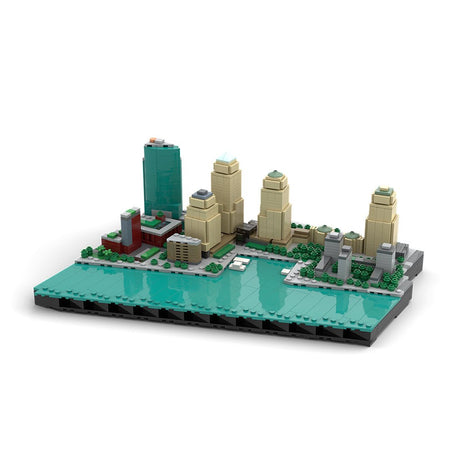MOC - 221106 New York City Financial District - World Financial Center&Battery Park City Klemmbausteine - LesDiy - Klemmbausteine