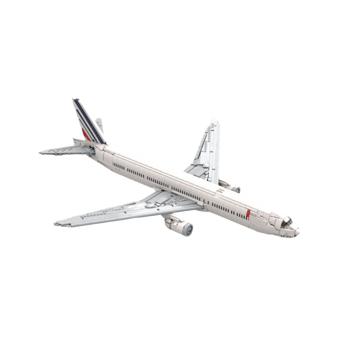 MOC - 225643 Air France 777 - 300er Klemmbausteine - LesDiy - Klemmbausteine