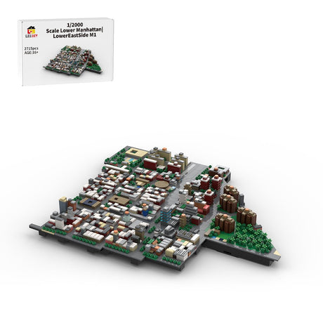 MOC - 225884 1/2000 Scale Lower Manhattan LowerEastSide Module 1 Klemmbausteine - LesDiy - Klemmbausteine