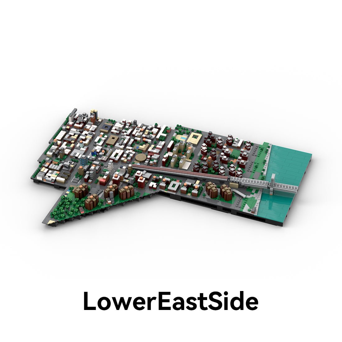 MOC - 225884 1/2000 Scale Lower Manhattan LowerEastSide Module 2 Klemmbausteine - LesDiy - Klemmbausteine
