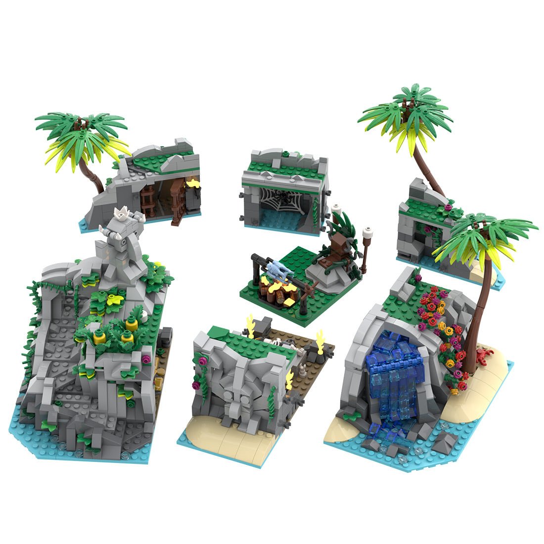 MOC - 225892 TAPU ISLAND Klemmbausteine - LesDiy - Klemmbausteine