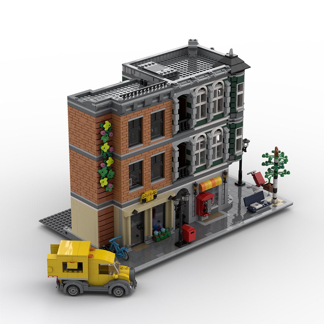 MOC - 226380 Main Street Klemmbausteine - LesDiy - Klemmbausteine