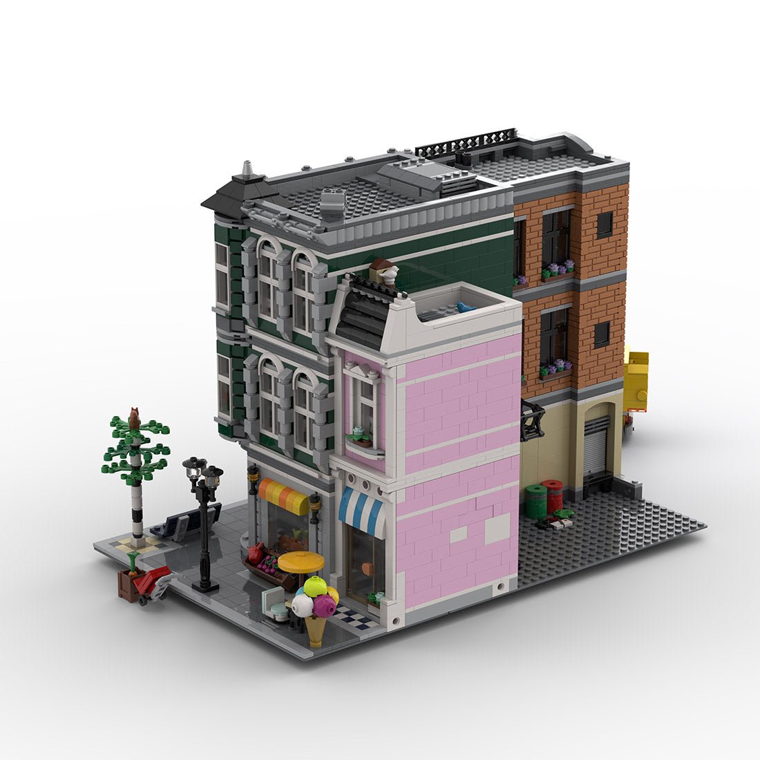 MOC - 226380 Main Street Klemmbausteine - LesDiy - Klemmbausteine