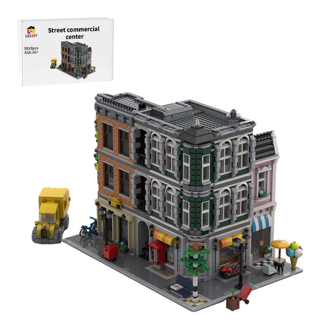 MOC - 226380 Main Street Klemmbausteine - LesDiy - Klemmbausteine