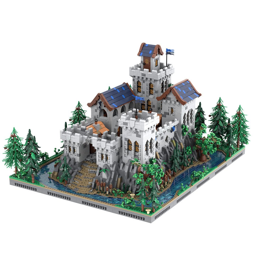 MOC-228153 Medieval Tower Klemmbausteine-LesDiy-Klemmbausteine