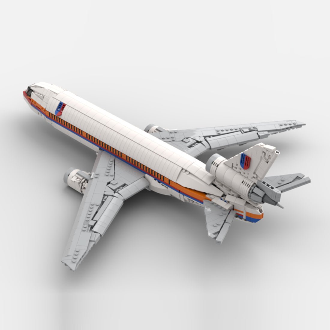MOC - 228395 DC - 10 United Airlines Klemmbausteine - LesDiy - Klemmbausteine