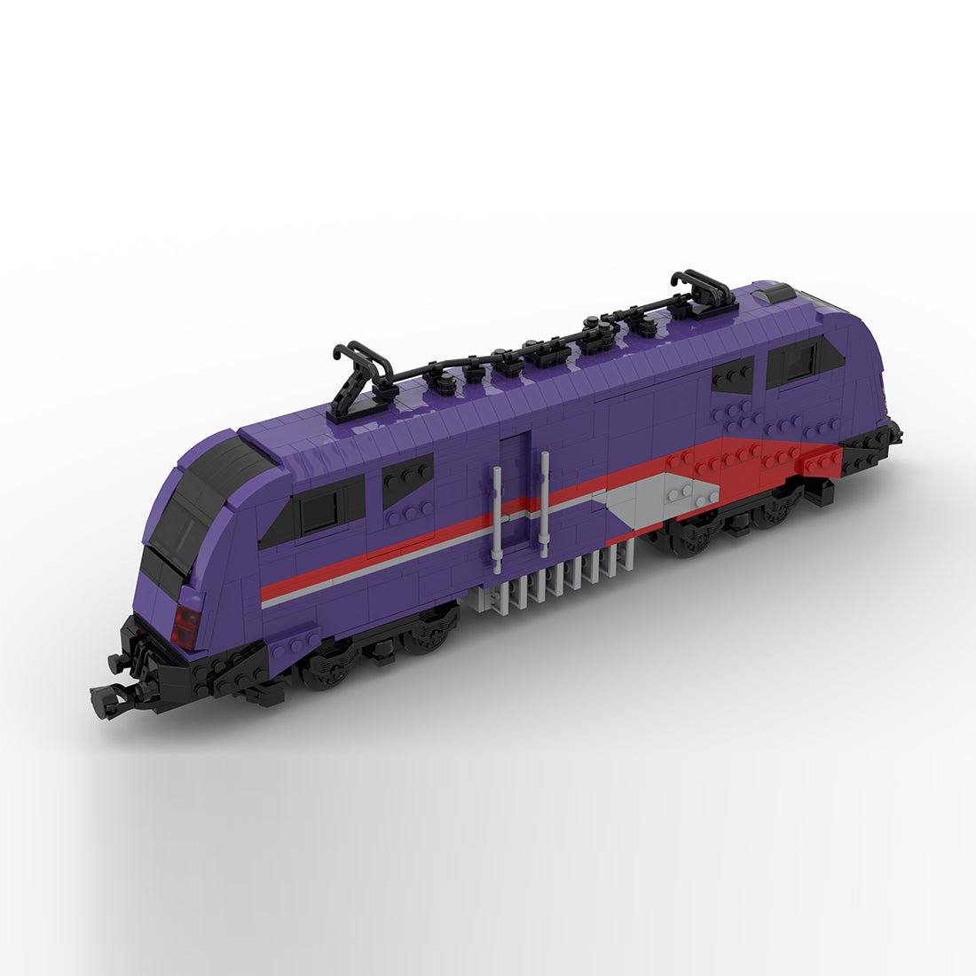 MOC-228957 Nightjet Siemens Taurus train locomotive Klemmbausteine-LesDiy-Klemmbausteine