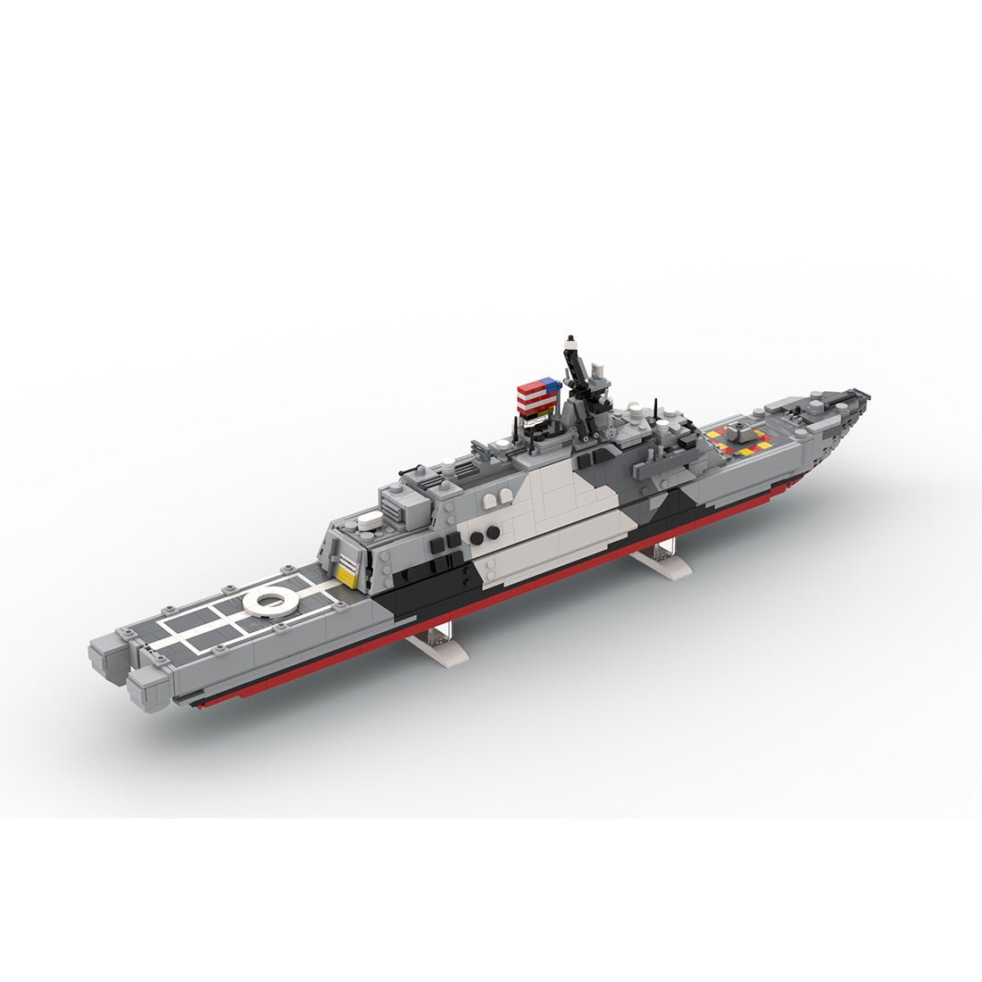 MOC-229007 USS Freedom (LCS-1) Tarnanstrich Klemmbausteine-LesDiy-Klemmbausteine