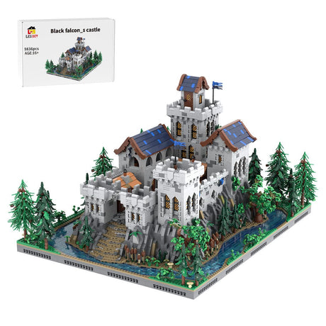 MOC-229261 Black Falcon’s Castle Klemmbausteine-LesDiy-Klemmbausteine