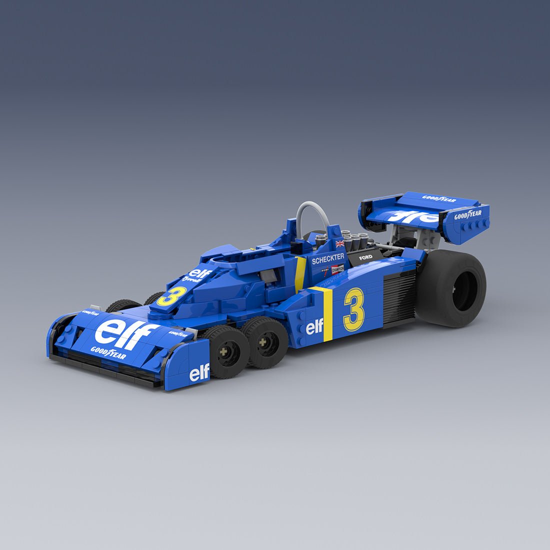 MOC - 229746 - Tyrrell P34 1976 - working V8 Klemmbausteine - LesDiy - Klemmbausteine