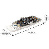 MOC - 230069 1/38 Scale Ultra MEGA Yacht - Part 10 Module 17 Deck 4 Owner's deck Klemmbausteine - LesDiy - Klemmbausteine