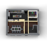 MOC - 230069 1/38 Scale Ultra MEGA Yacht - Part 4 Module 11 Deck 2 Stern 2 Klemmbausteine - LesDiy - Klemmbausteine