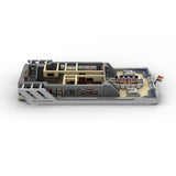 MOC - 230069 1/38 Scale Ultra MEGA Yacht - Part 7 Module 14 Deck 3 Stern Klemmbausteine - LesDiy - Klemmbausteine