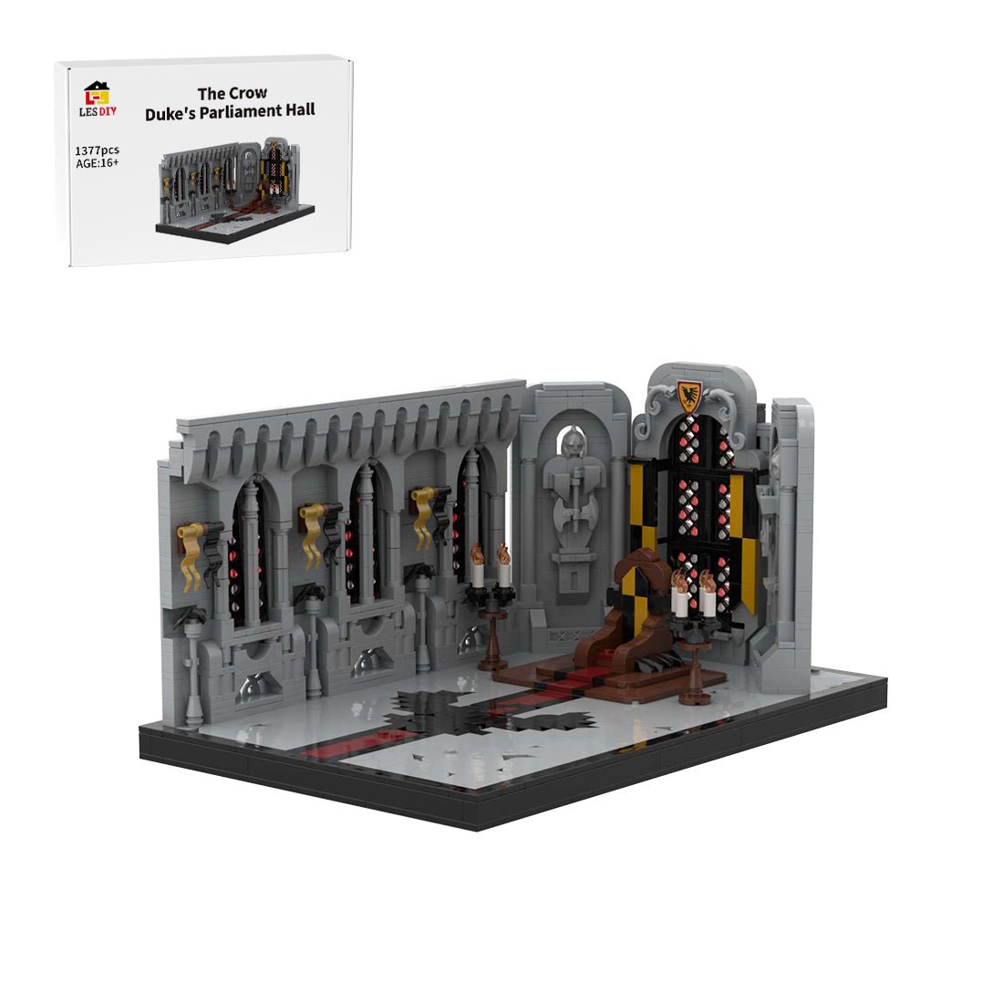 MOC - 230706 The Crow Duke's Parliament Hall Klemmbausteine - LesDiy - Klemmbausteine