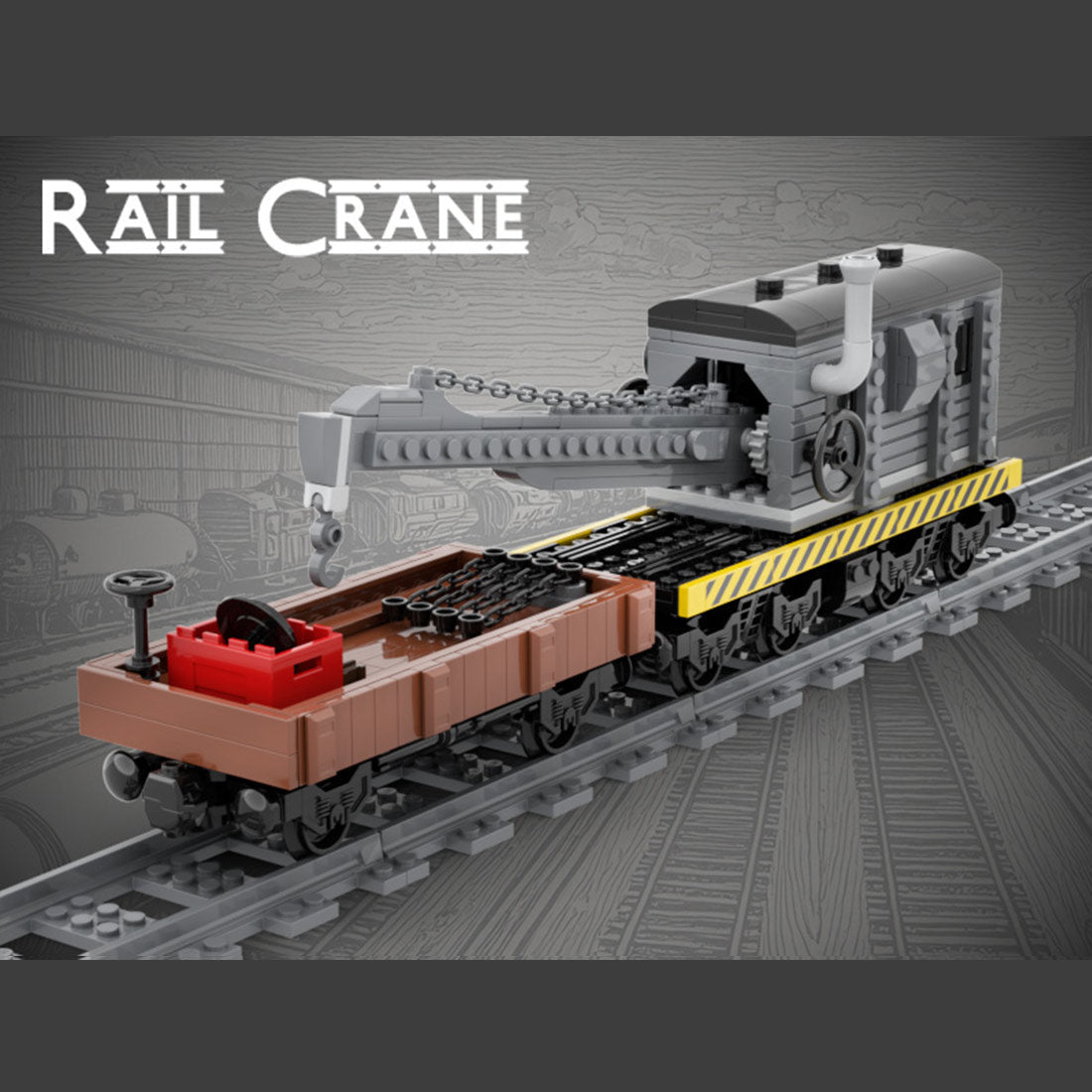 MOC - 230845 Freight Yard Klemmbausteine - LesDiy - Klemmbausteine