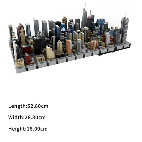 MOC - 231668 1/2000 Scale New York Midtown Broadway Theatre District Klemmbausteine - LesDiy - Klemmbausteine