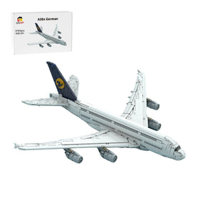 MOC - 231917 Lufthansa Airbus A380 Klemmbausteine - LesDiy - Klemmbausteine