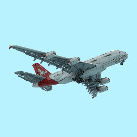 MOC - 232258 Qantas Airbus A380 Klemmbausteine - LesDiy - Klemmbausteine