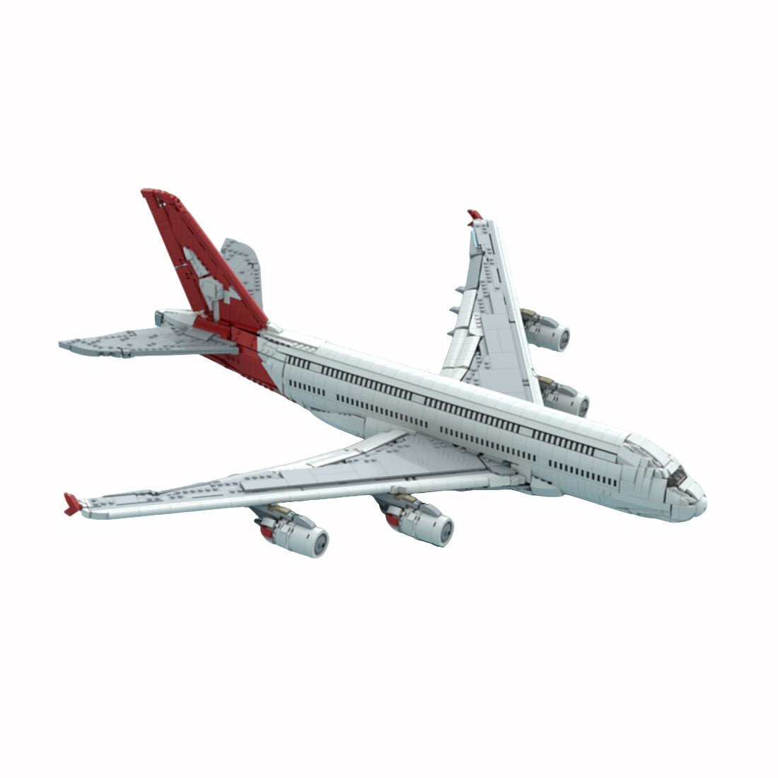 MOC - 232258 Qantas Airbus A380 Klemmbausteine - LesDiy - Klemmbausteine