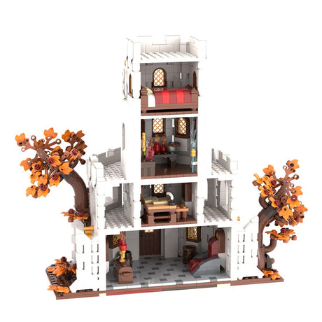 MOC-233345 White Wizard's tower Klemmbausteine-LesDiy-Klemmbausteine