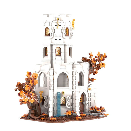 MOC-233345 White Wizard's tower Klemmbausteine-LesDiy-Klemmbausteine
