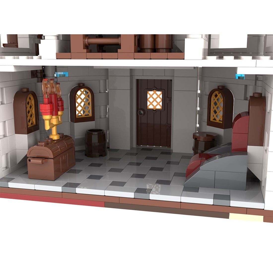MOC-233345 White Wizard's tower Klemmbausteine-LesDiy-Klemmbausteine